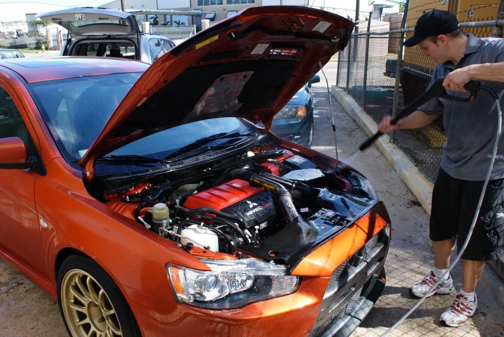 Rotor Glow Orange Evo X Detailed Under The Sun by AutoLavish in Puerto Rico